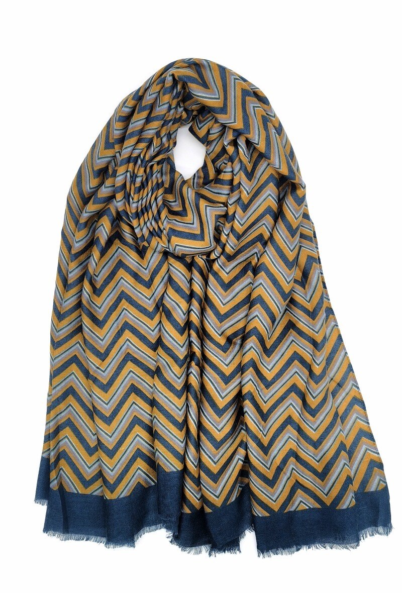 Wholesaler M&P Accessoires - Zigzag print scarf