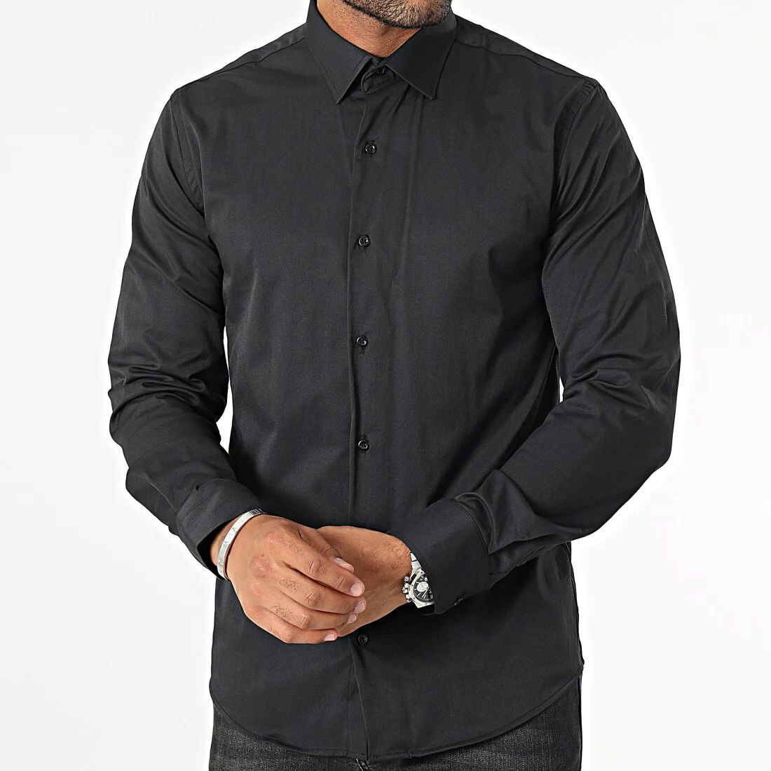 Grossiste MACKTEN - Chemise homme noir