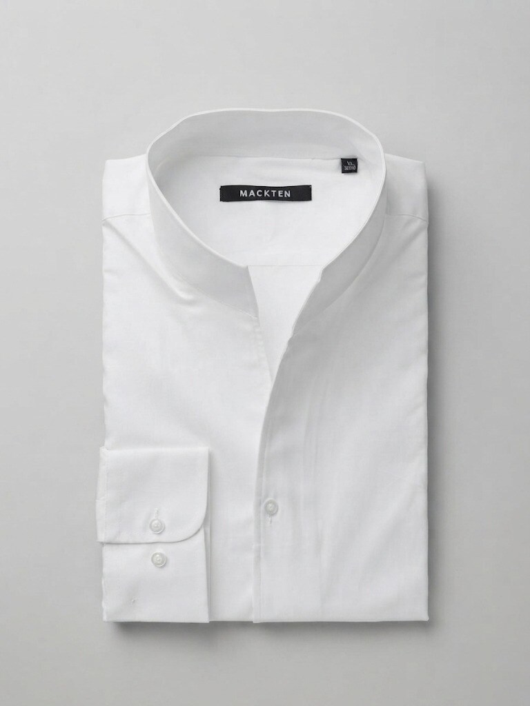 Wholesaler MACKTEN - Men's white tulip collar shirt