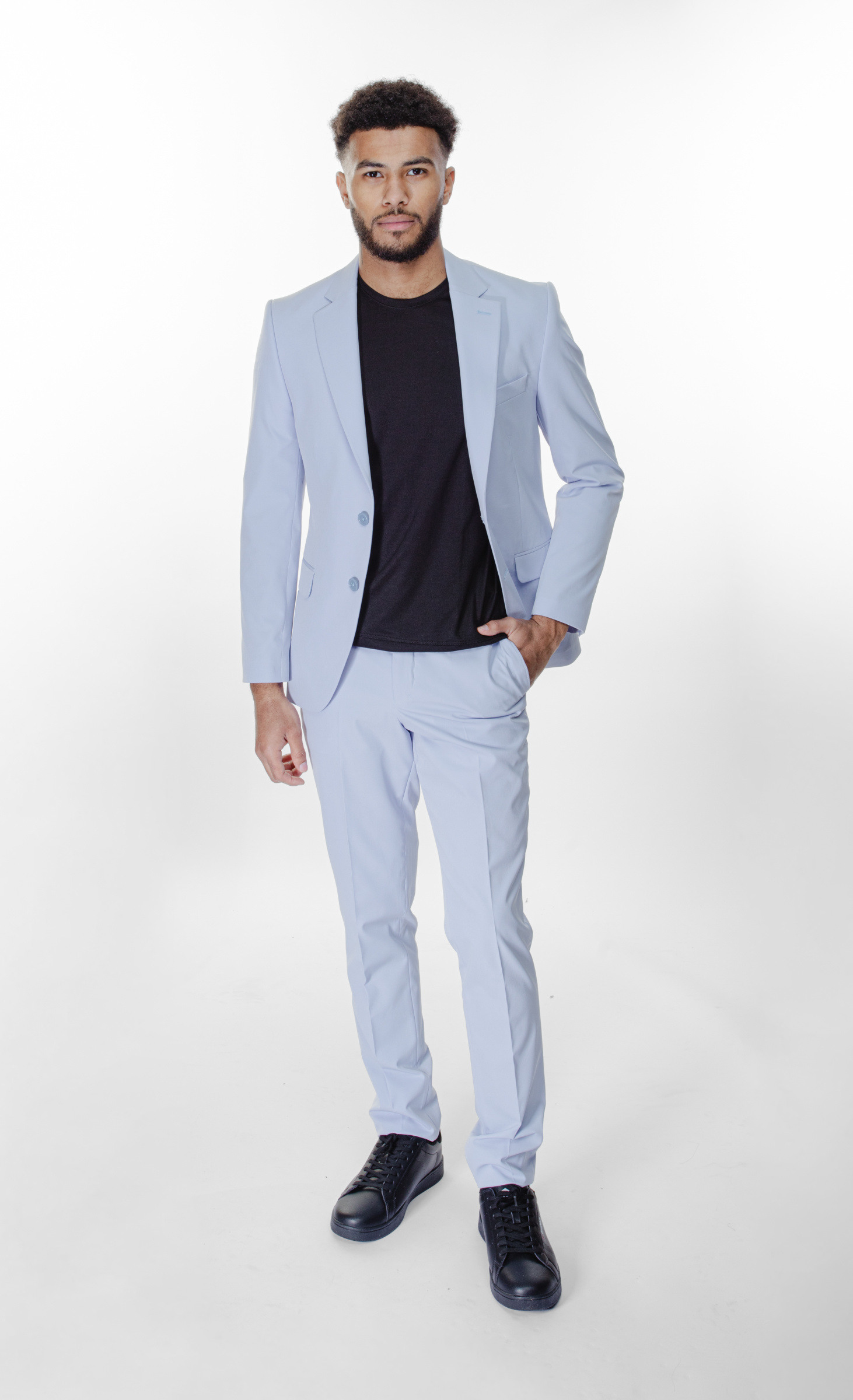 Grossista MACKTEN - Completo 2 pezzi azzurro elasticizzato