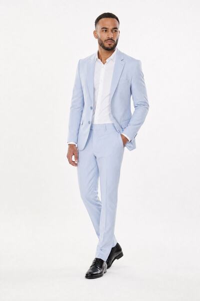 Wholesaler MACKTEN - 2-piece sky blue stretch suit Wholesaler MACKTEN - 2-piece sky blue stretch suit
