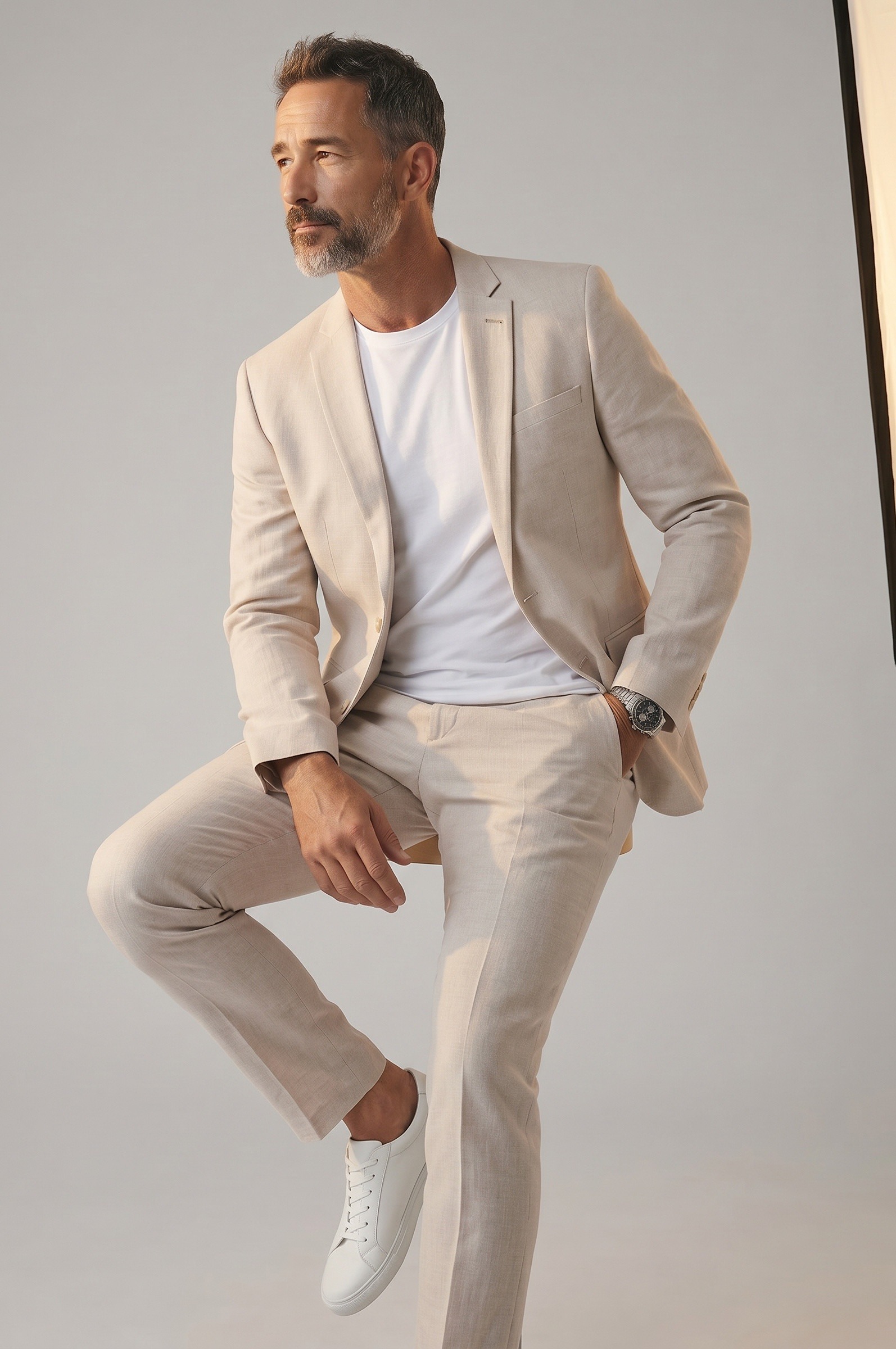 Wholesaler MACKTEN - Men's linen suit