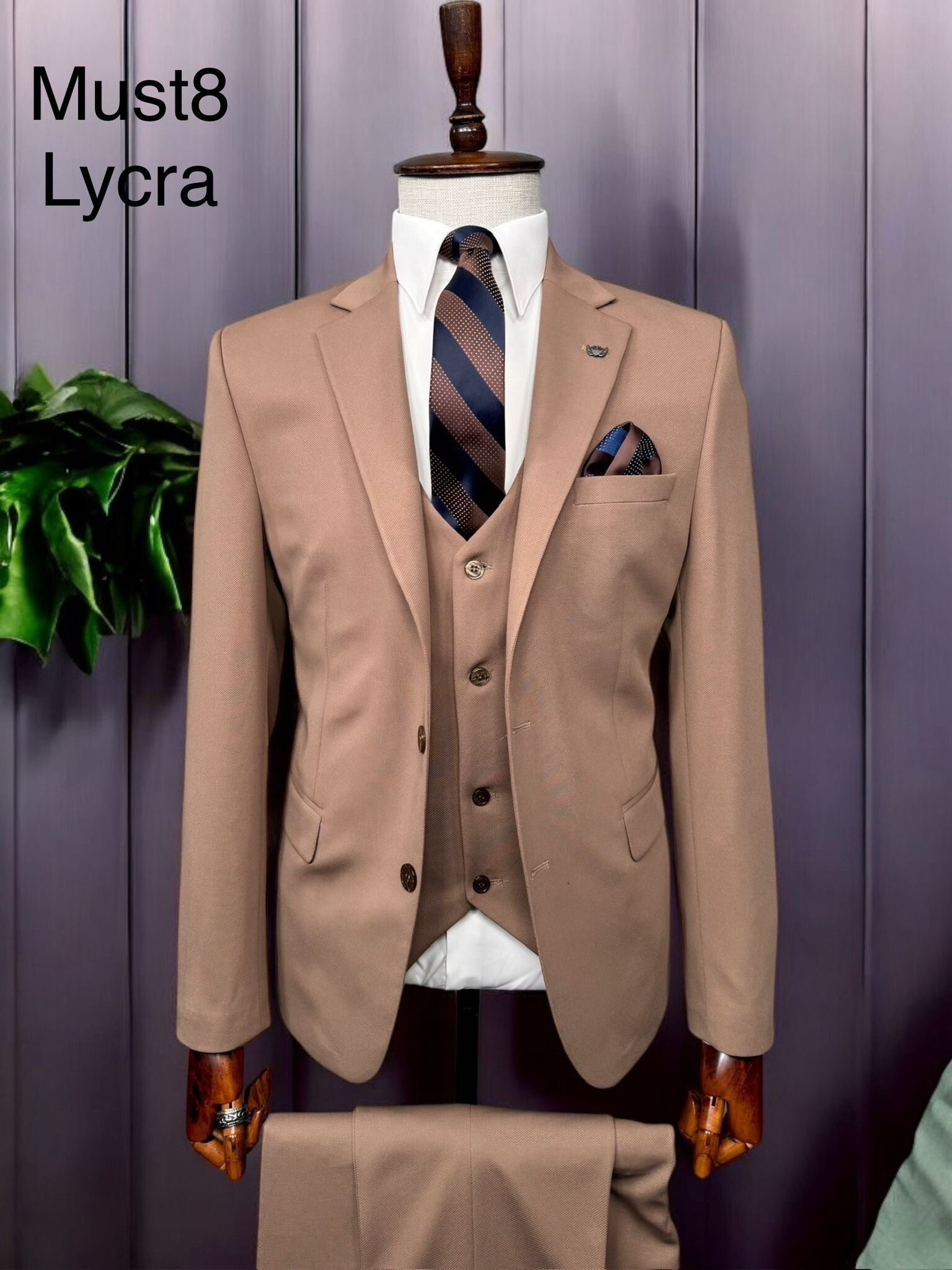 Mayorista MACKTEN - Traje cuadros 3 piezas