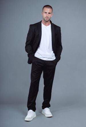 Wholesaler MACKTEN - Men's 2-piece slim black suit