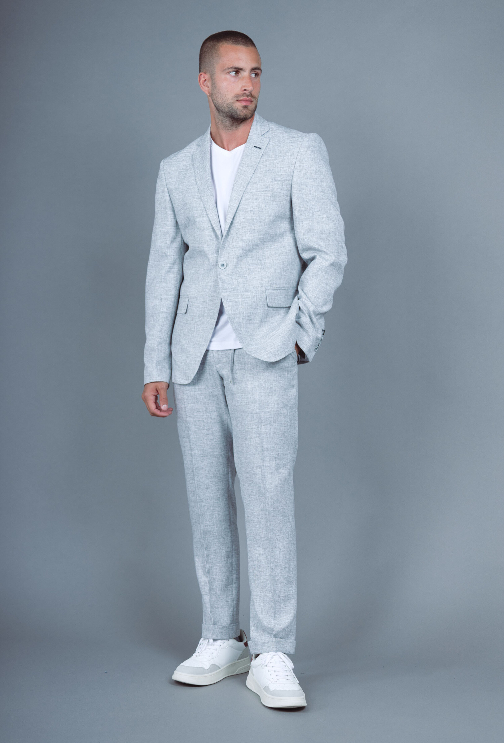 Grossiste MACKTEN - costume gris homme