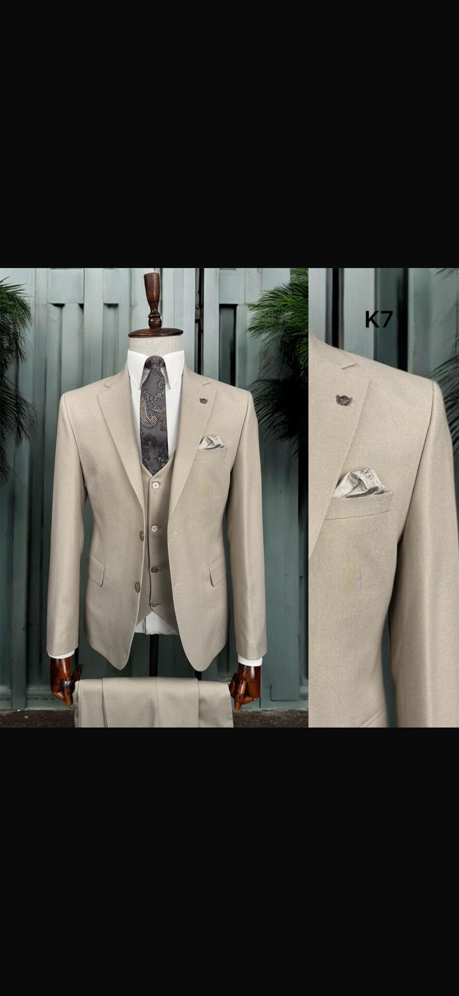 Mayorista MACKTEN - Traje cuadros 3 piezas