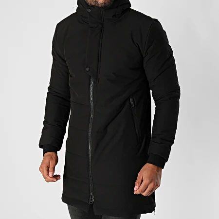 Wholesaler MACKTEN - Men's long black puffer jacket