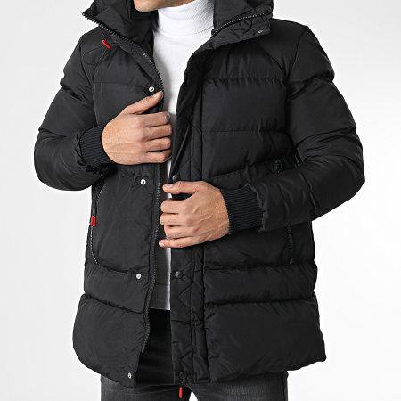 Wholesaler MACKTEN - Men's 3/4 black puffer jacket