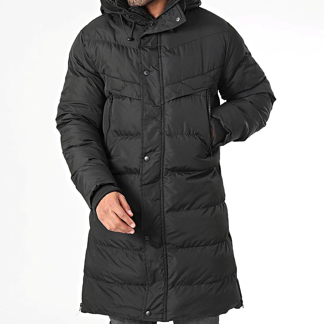 Wholesaler MACKTEN - Men's long black puffer jacket