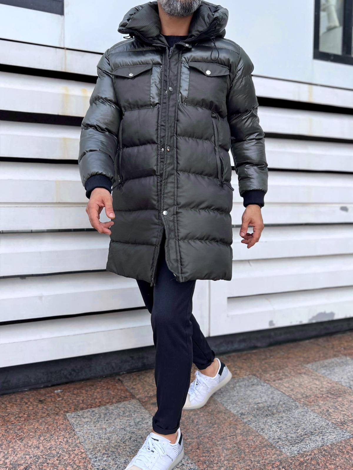 Wholesaler MACKTEN - Men's khaki puffer jacket