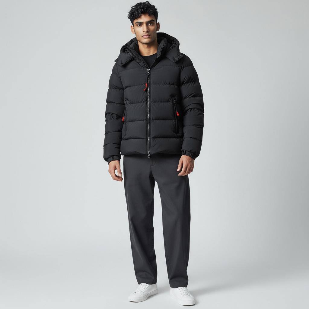 Wholesaler MACKTEN - Men's short black puffer jacket