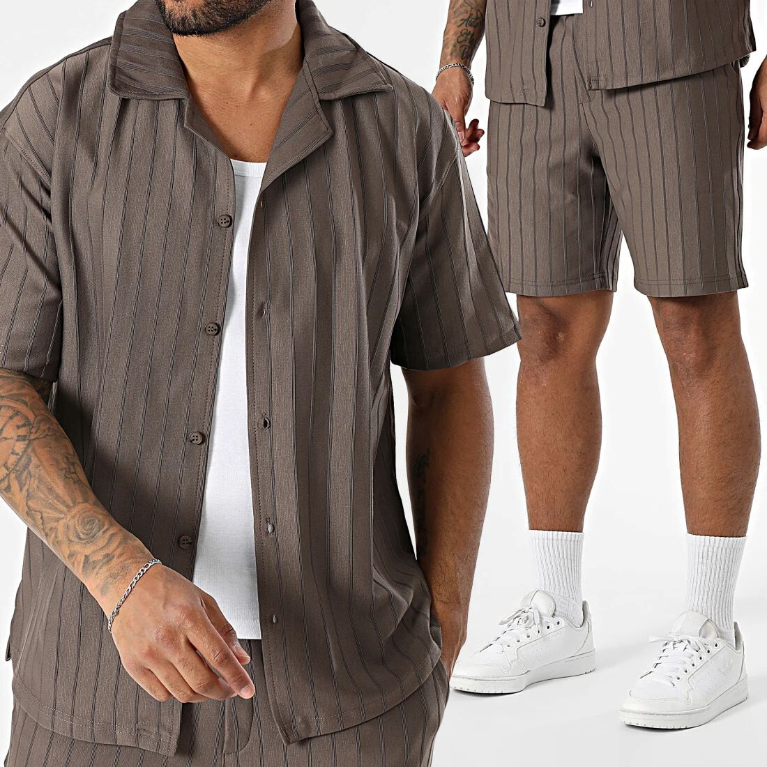 Grossiste MACKTEN - Ensemble chemise short été