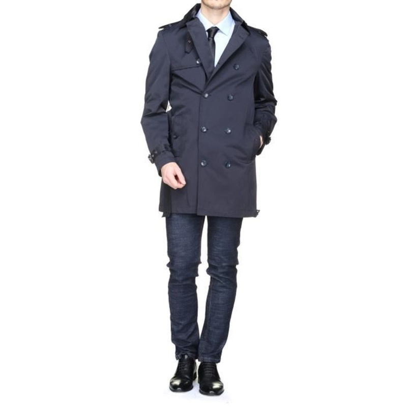 Wholesaler MACKTEN - MEN'S NAVY TRENCH COAT