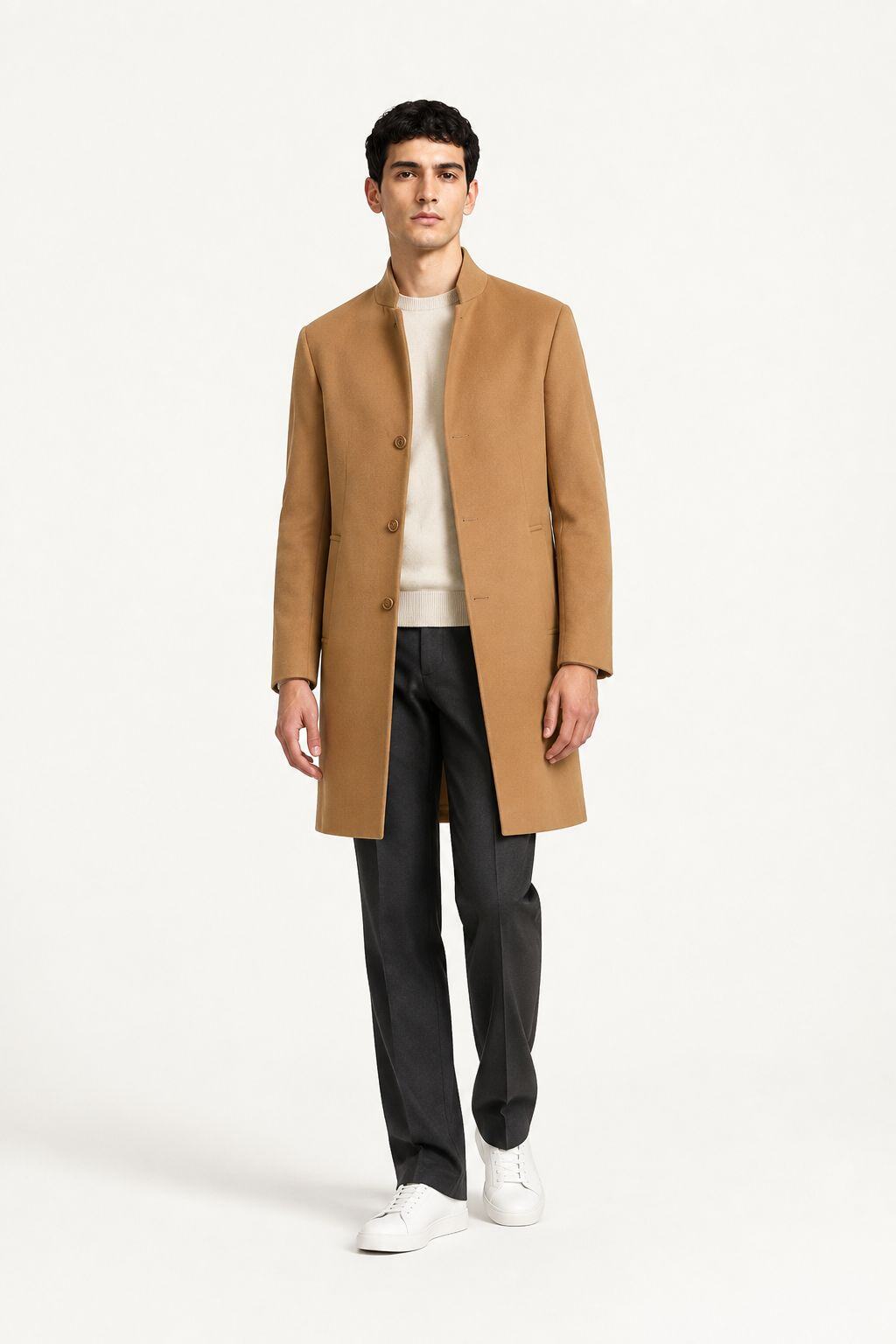Grossiste MACKTEN - Manteau homme chic camel