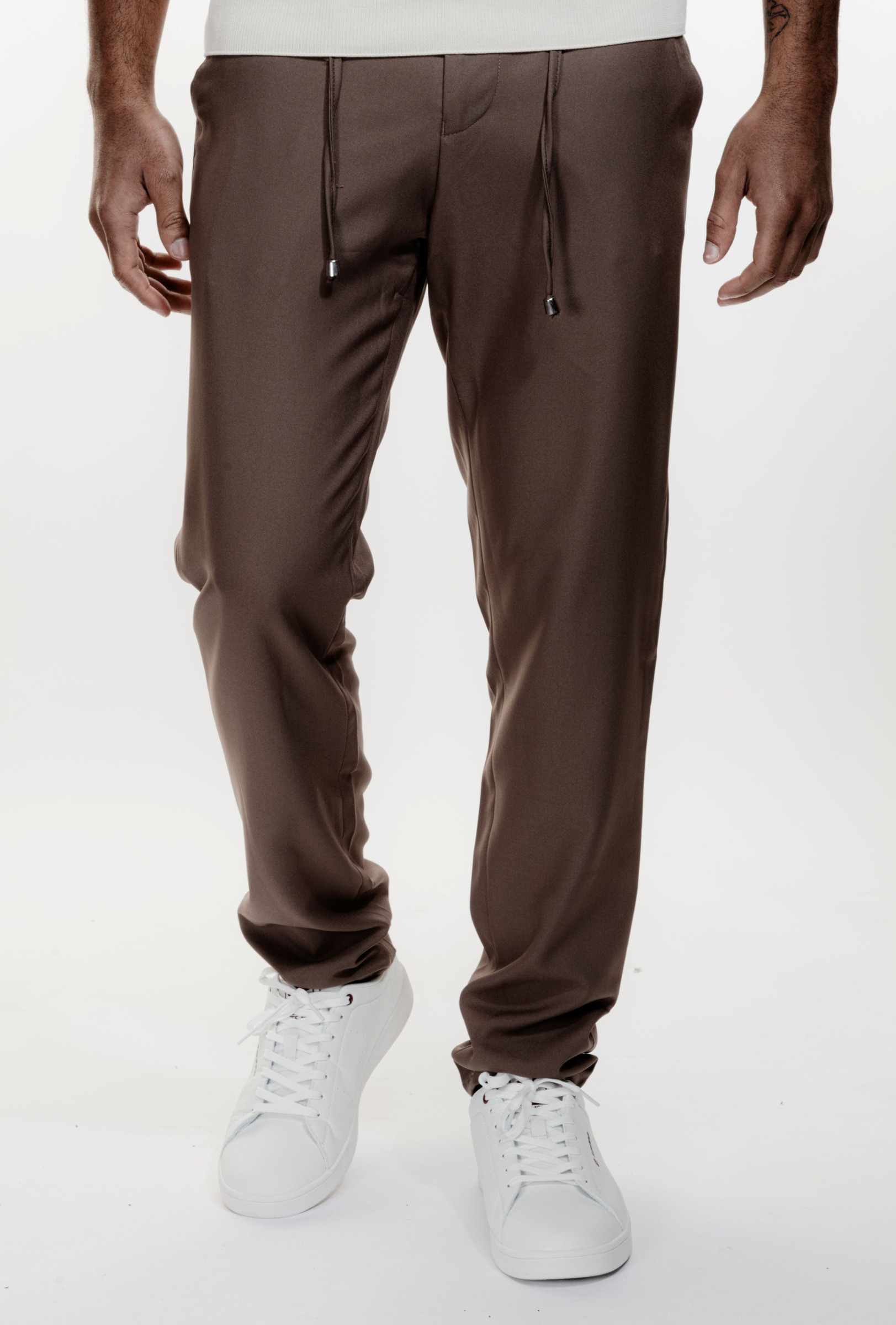 Großhändler MACKTEN - Braune fließende Herrenhose