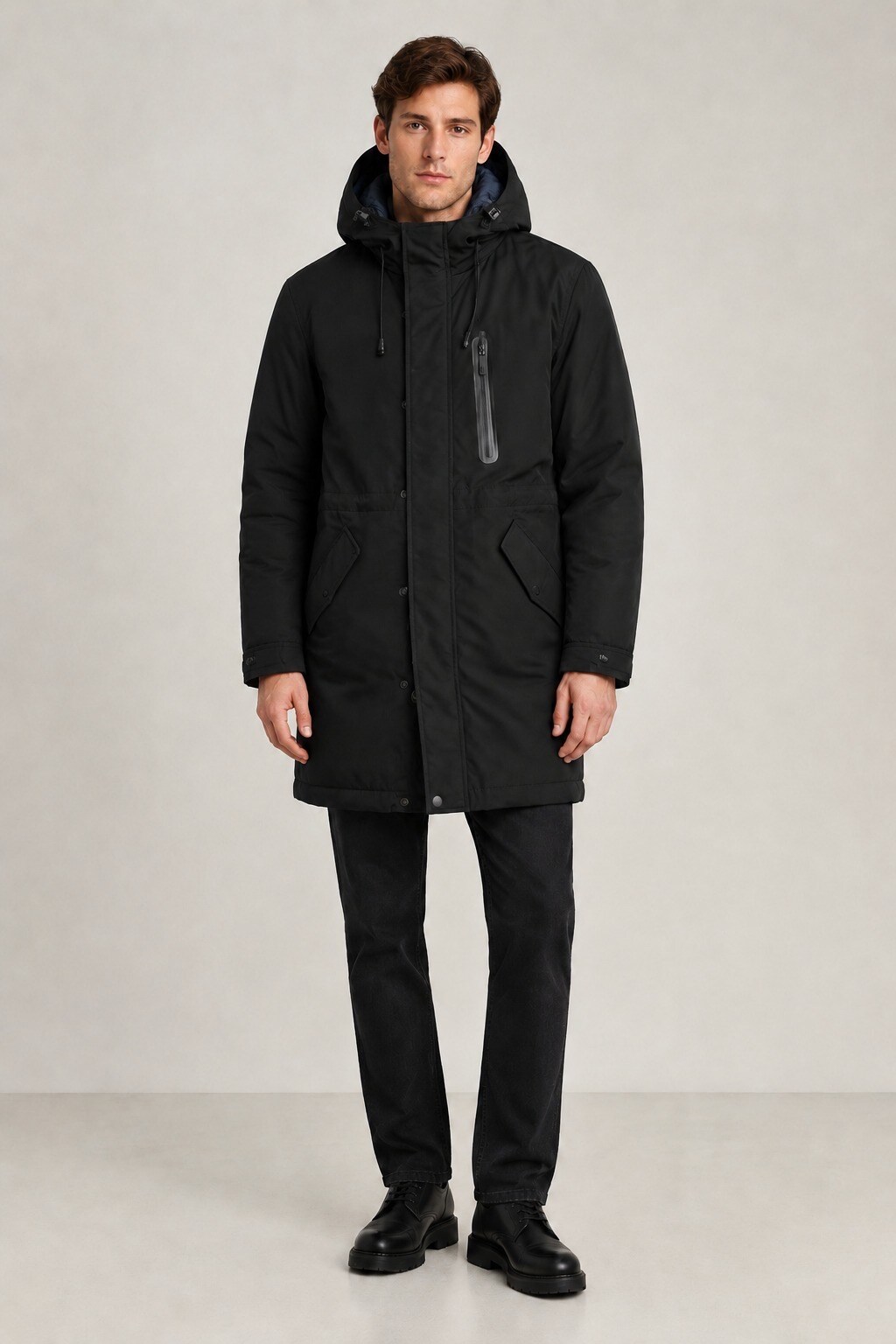 Großhändler MACKTEN - Eleganter Herrenparka mit Kapuze