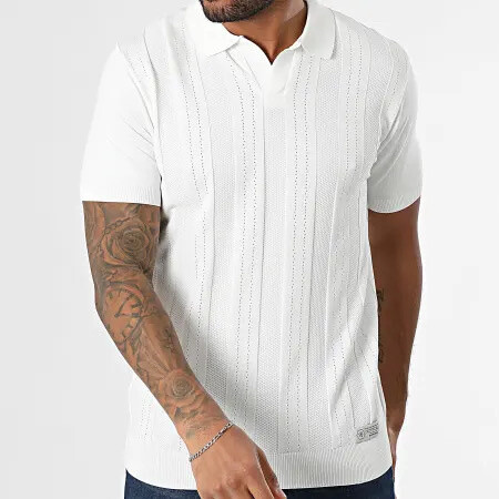 Grossiste MACKTEN - Polo blanc en maille piqué