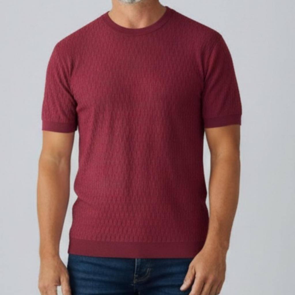 Großhändler MACKTEN - Texturierter Kurzarm-Pullover