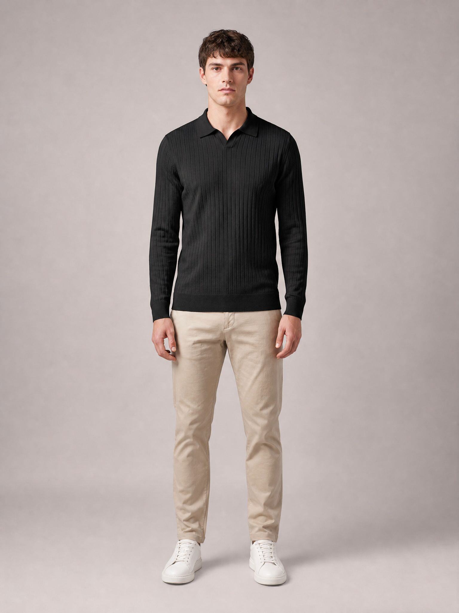 Großhändler MACKTEN - Herrenpullover mit Polokragen