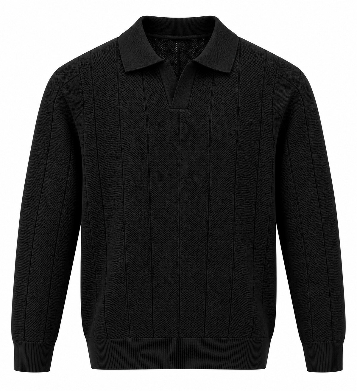Grossiste MACKTEN - Pull fin col polo à rayure