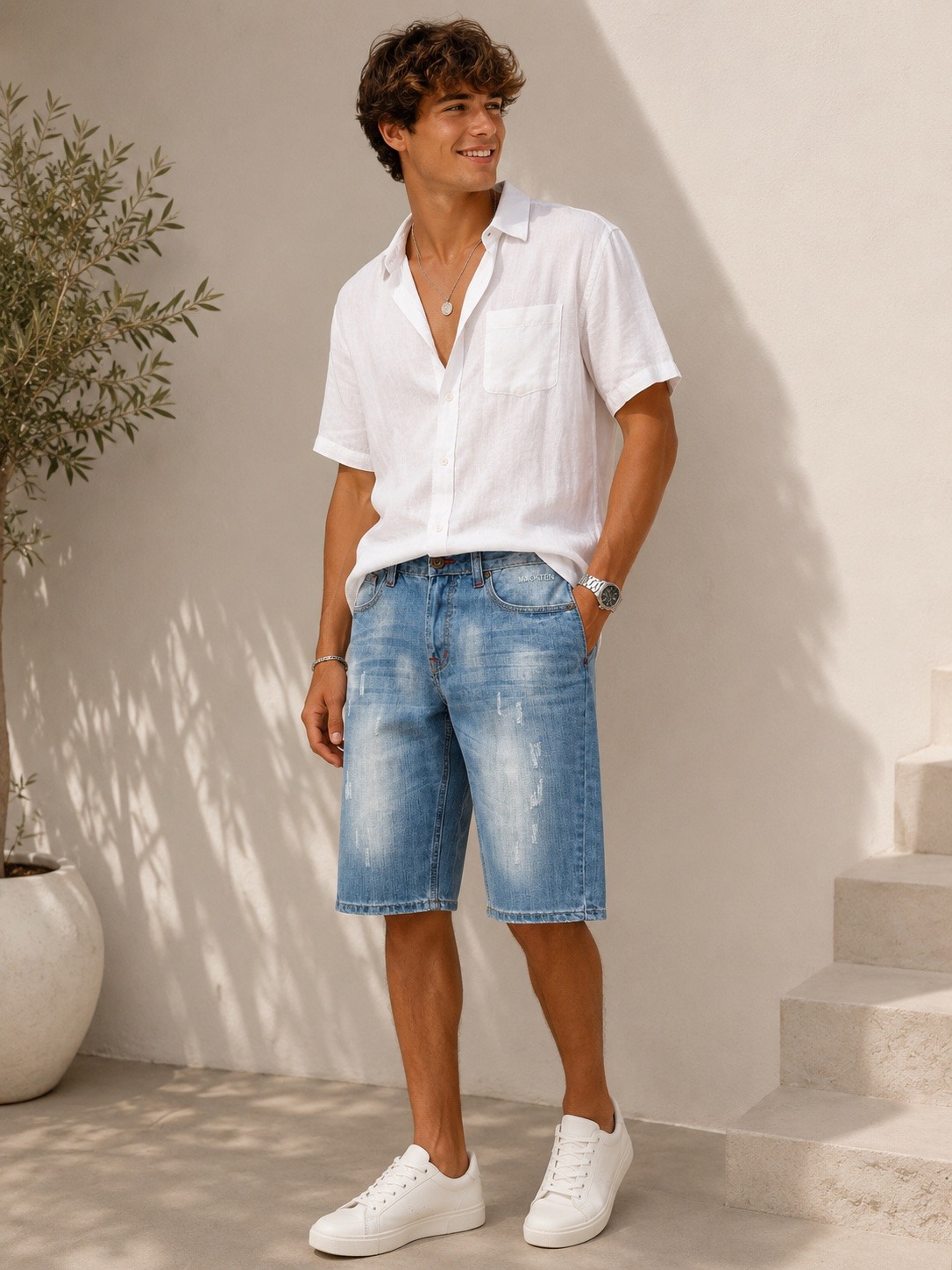 Großhändler MACKTEN - Herren-Jeans-Bermuda