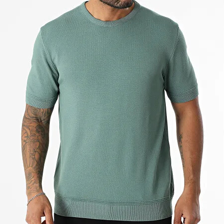 Grossiste MACKTEN - T-shirt maille vert homme
