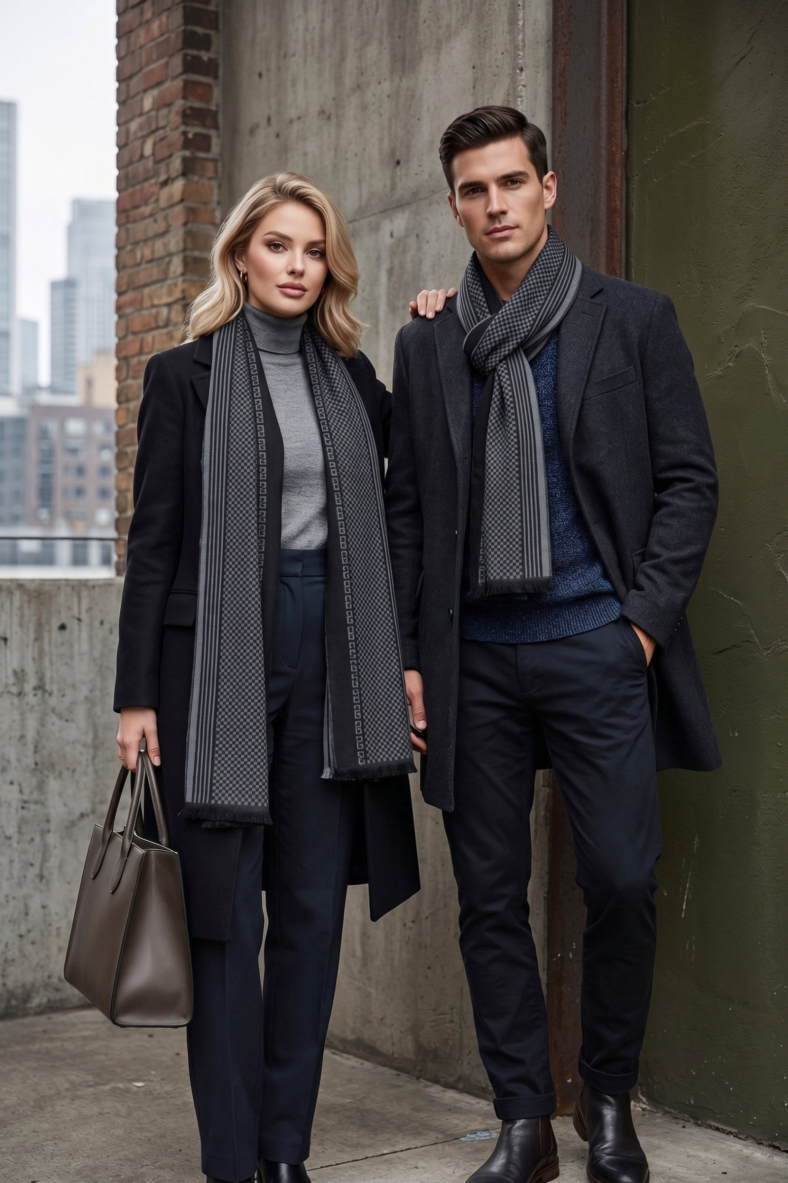 Wholesaler MAR&CO Accessoires - women's and men's wool scarves 30*185cm