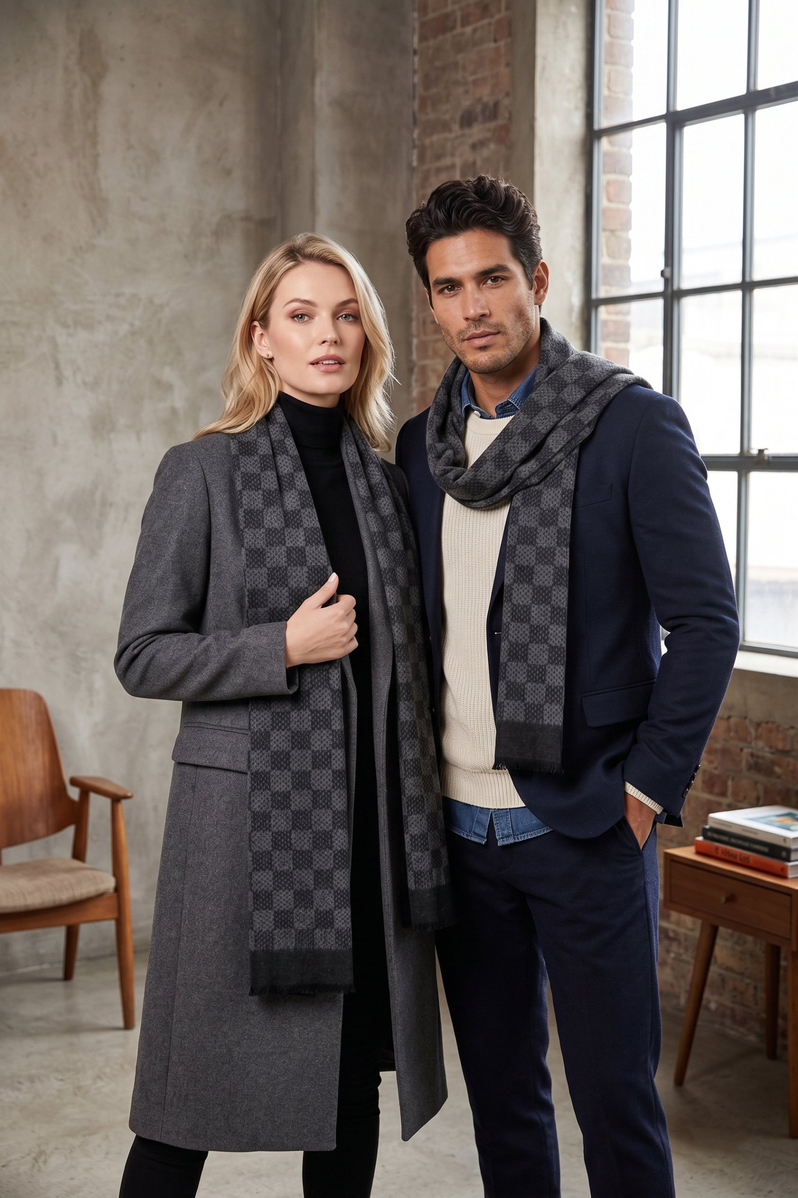 Wholesaler MAR&CO Accessoires - wool scarves for women and men 30*185cm