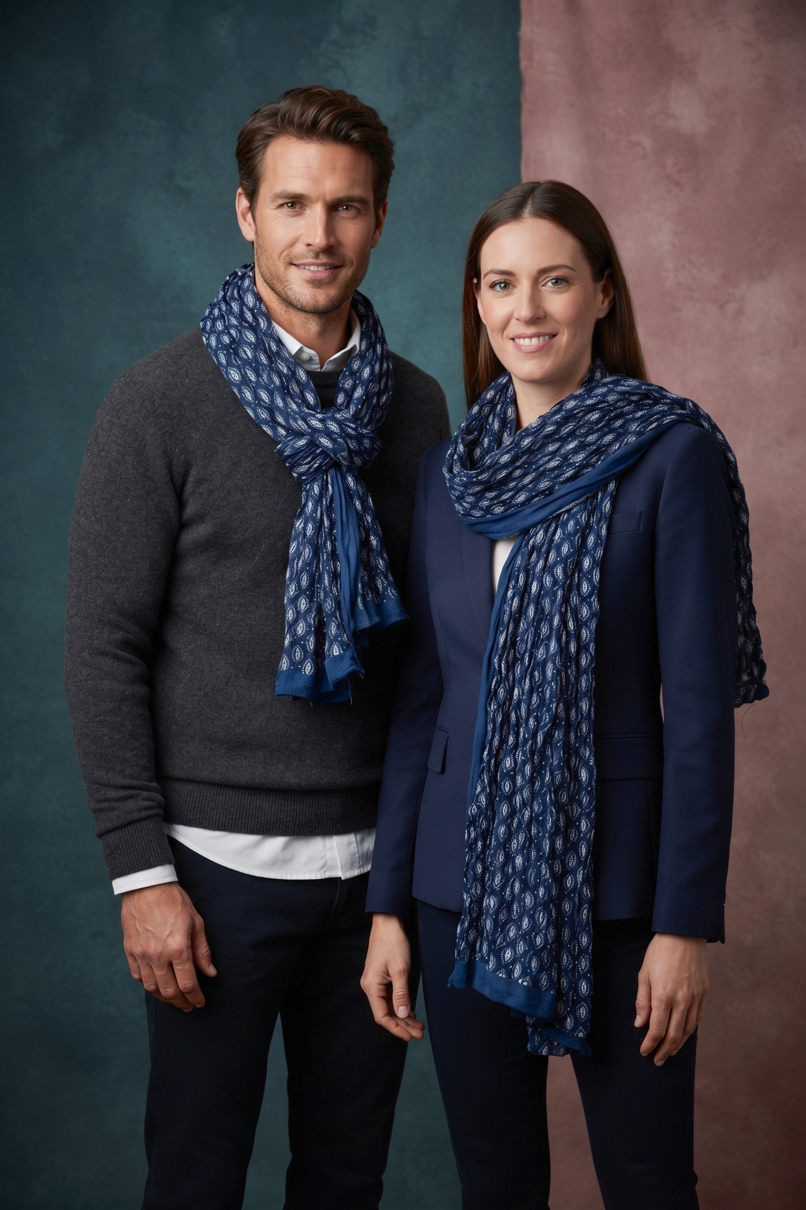 Großhändler MAR&CO Accessoires - plissierter Schal für Herren und Damen 45*180CM