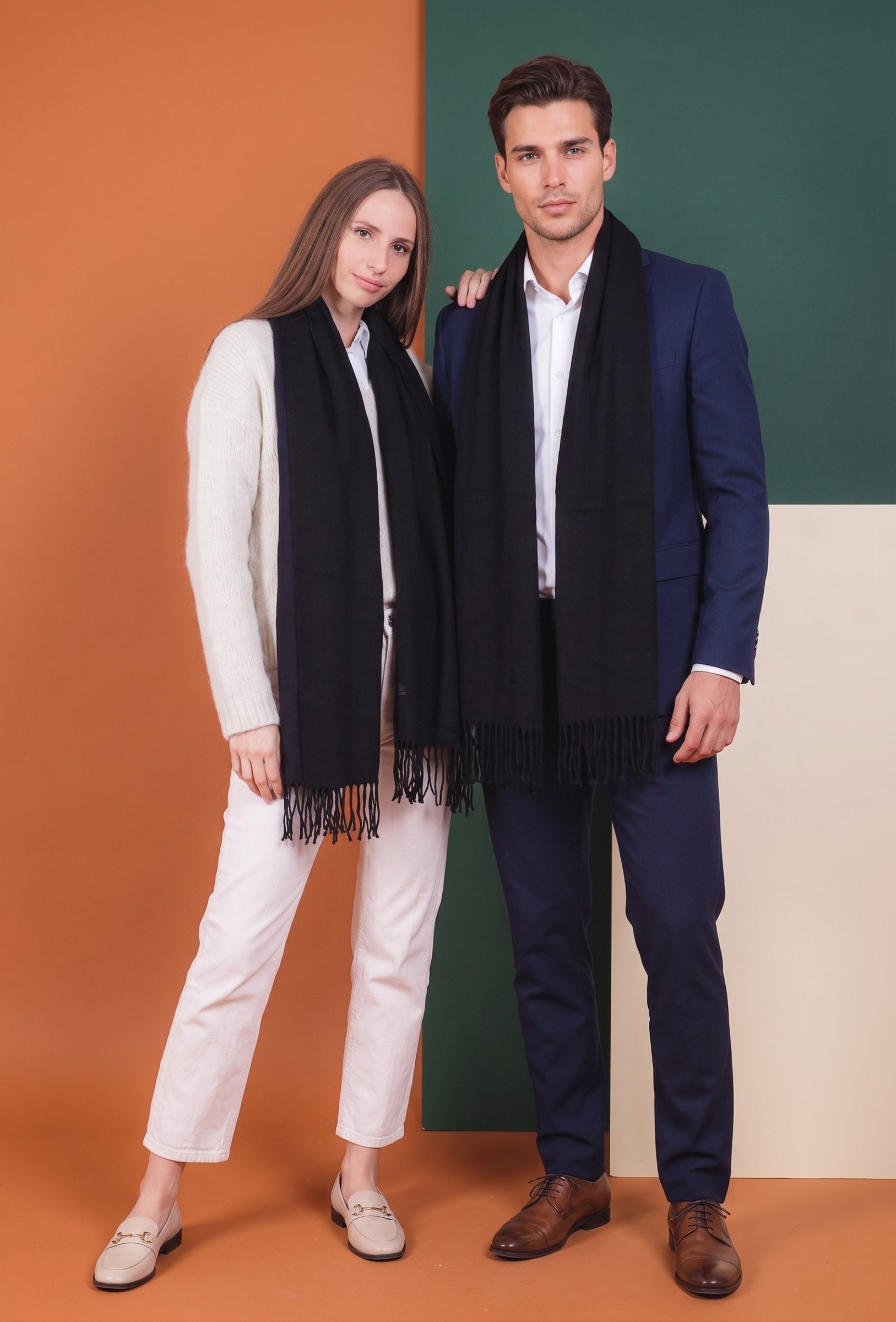 Wholesaler MAR&CO Accessoires - wool scarves for women and men 30*185cm