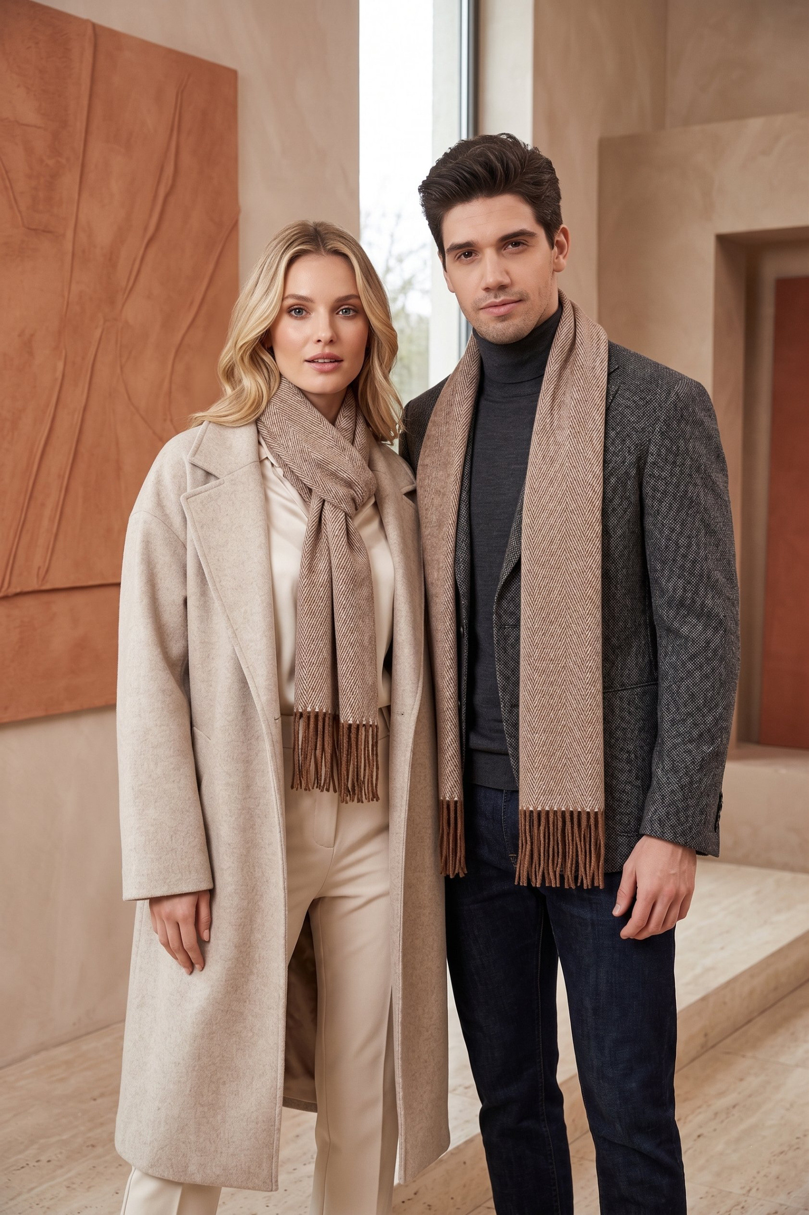 Wholesaler MAR&CO Accessoires - men's wool scarves 30*185cm