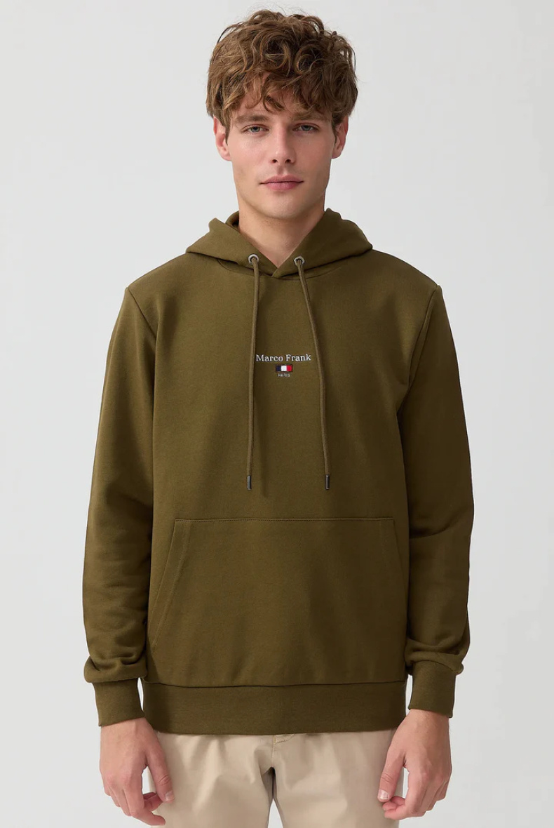 Wholesaler Marco Frank - Hooded sweatshirt with embroidered logo