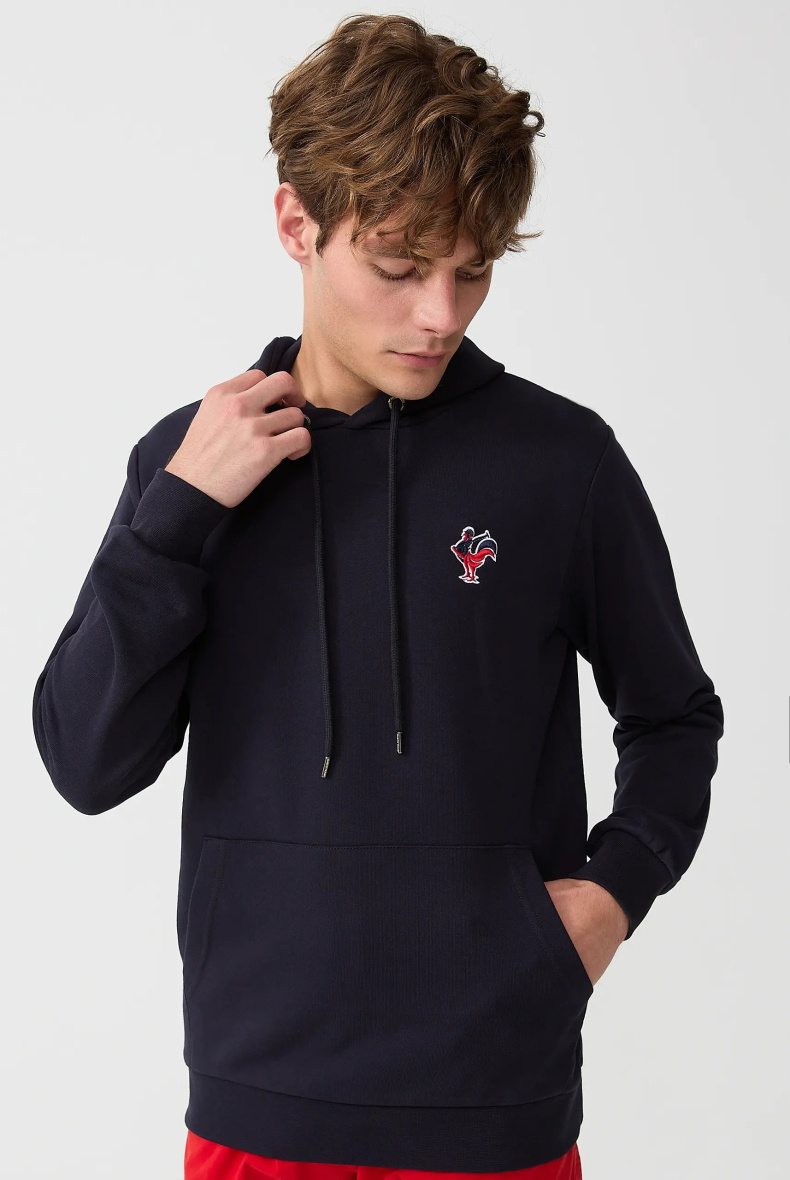 Wholesaler Marco Frank - Hooded sweatshirt with embroidered logo