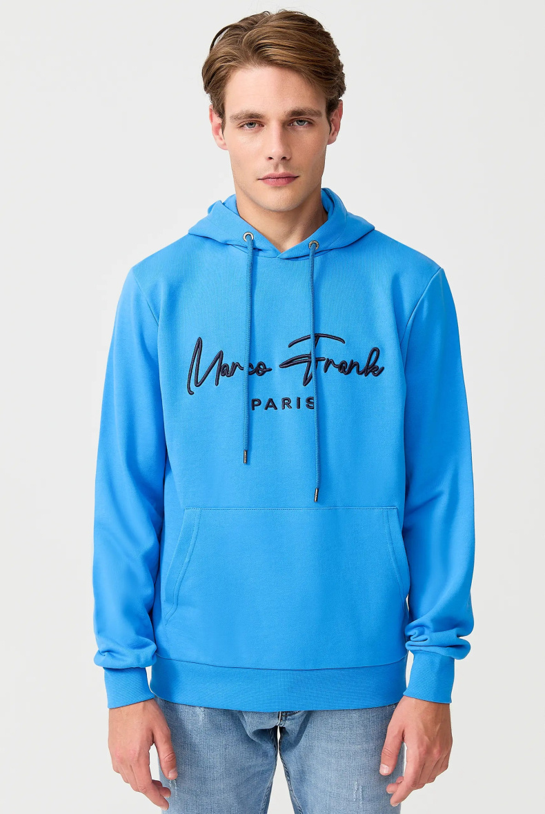 Wholesaler Marco Frank - Hooded sweatshirt with embroidered logo