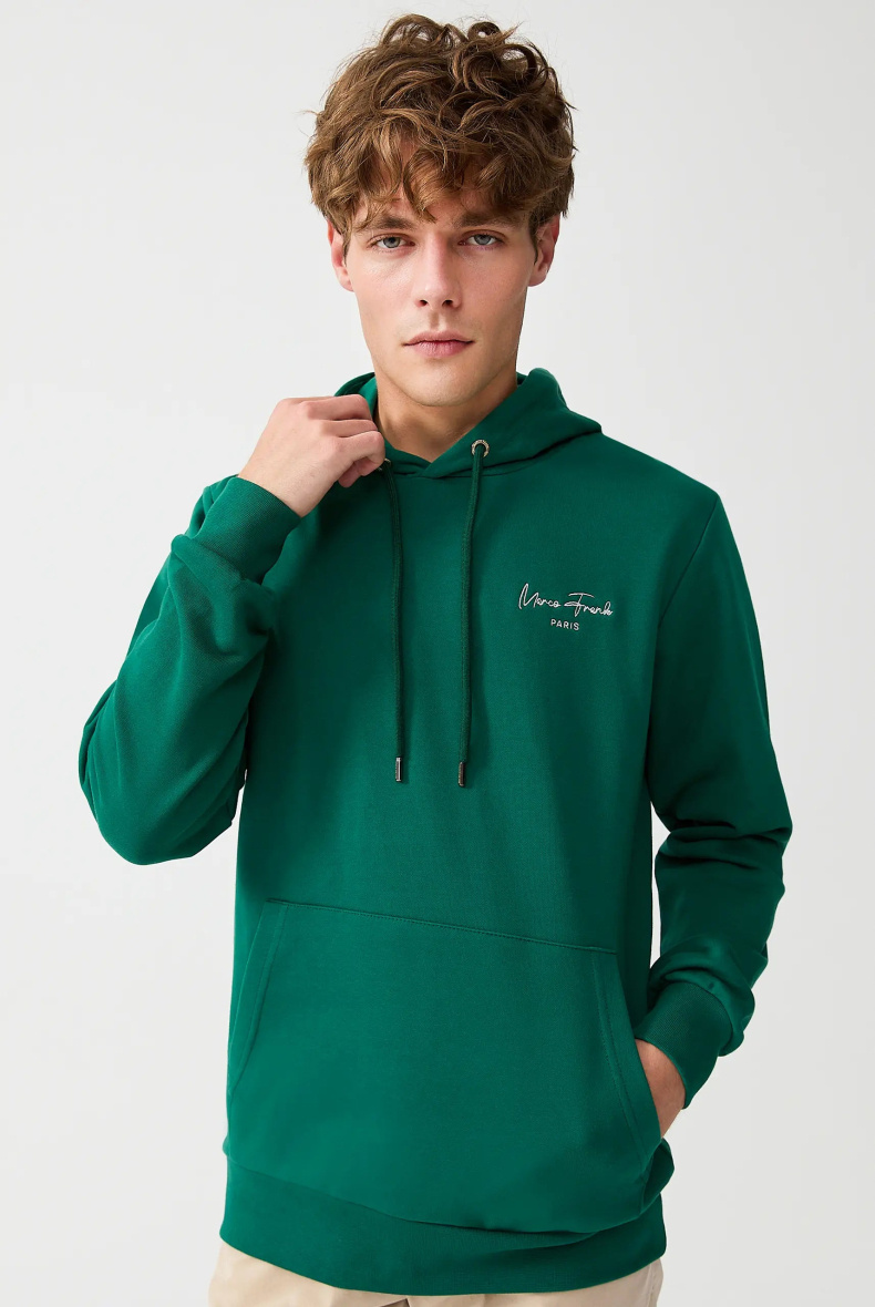 Wholesaler Marco Frank - Hooded sweatshirt with embroidered logo