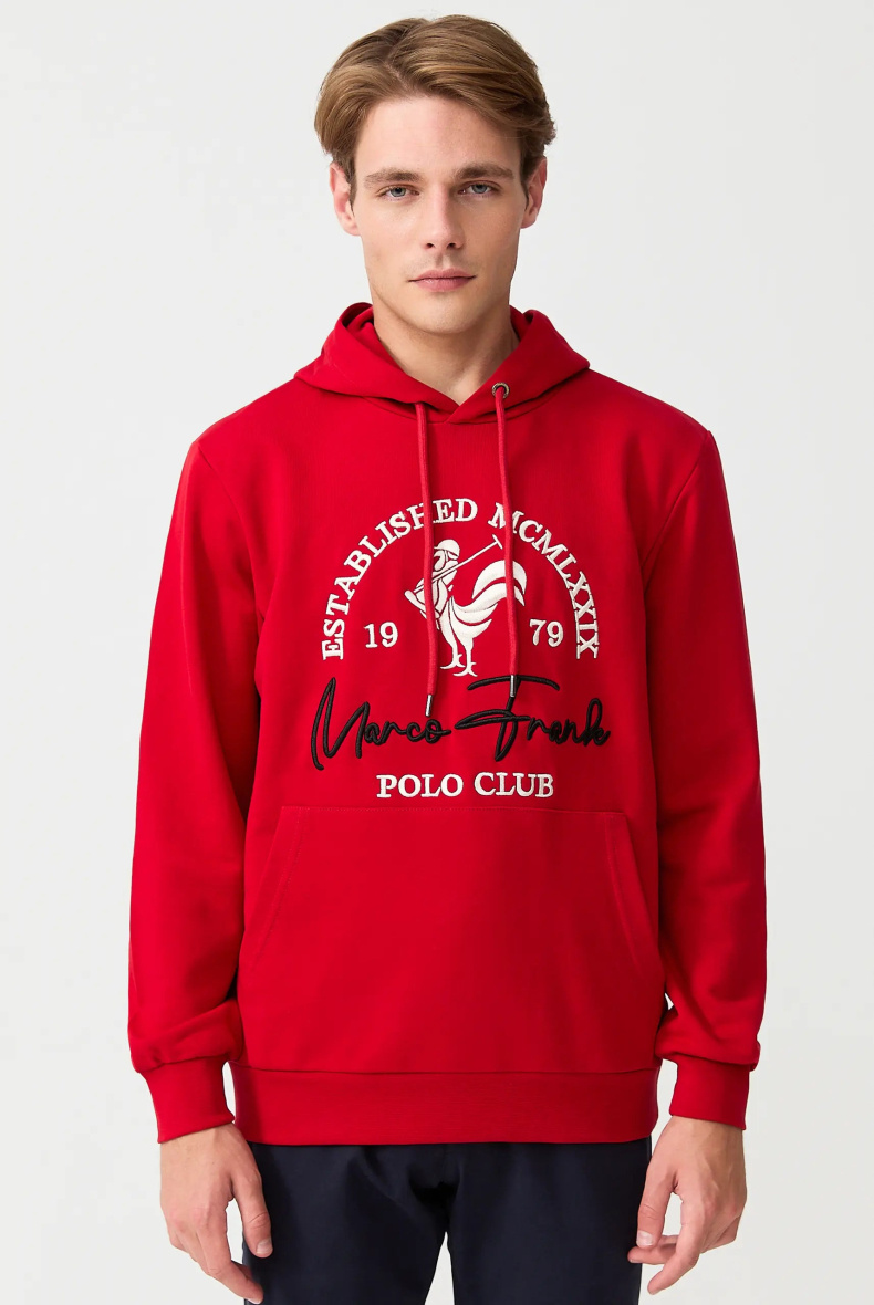 Wholesaler Marco Frank - Hooded sweatshirt with embroidered logo