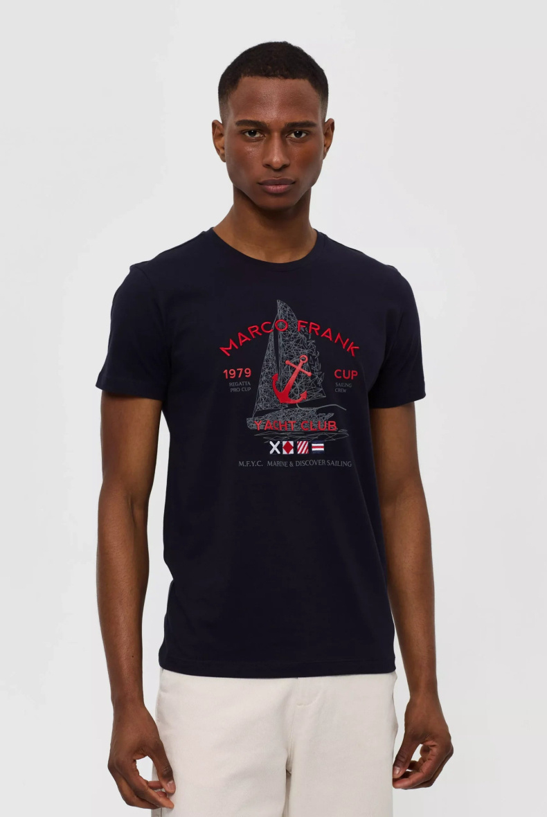 Wholesaler Marco Frank - Lyon:Embroidered logo t-shirt