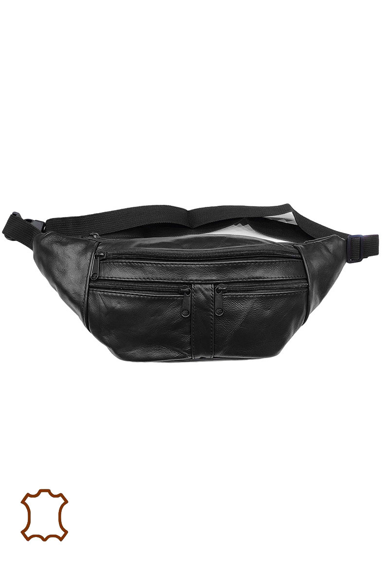 Grossiste Maromax - Grand sac banane cuir