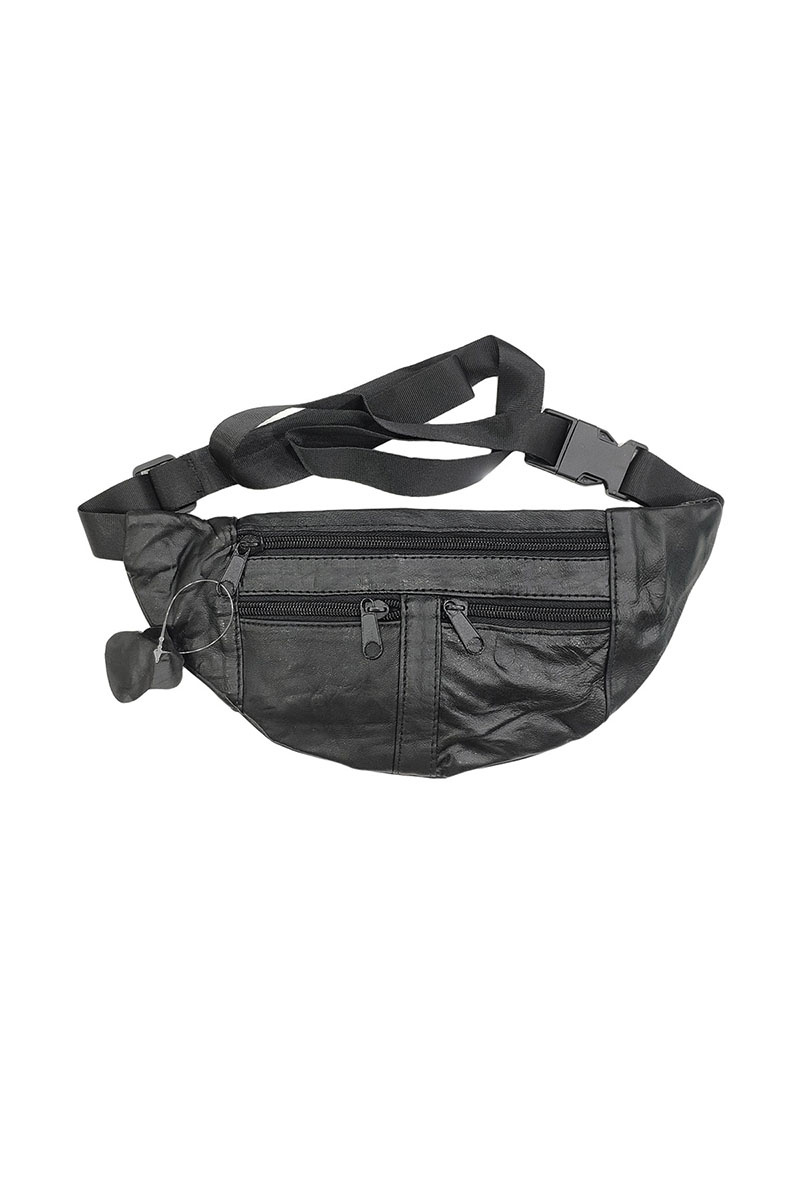 Wholesaler Maromax - Small flat leather fanny pack