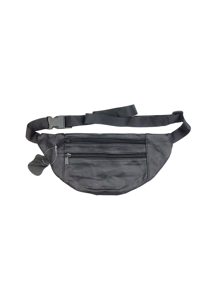 Wholesaler Maromax - Small flat leather fanny pack