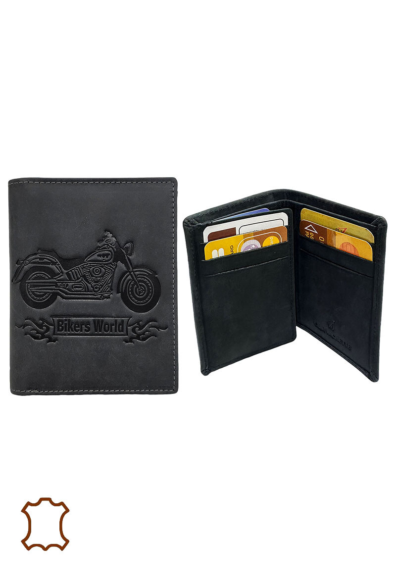 Grossista Maromax - Portacarte da moto in pelle con RFID
