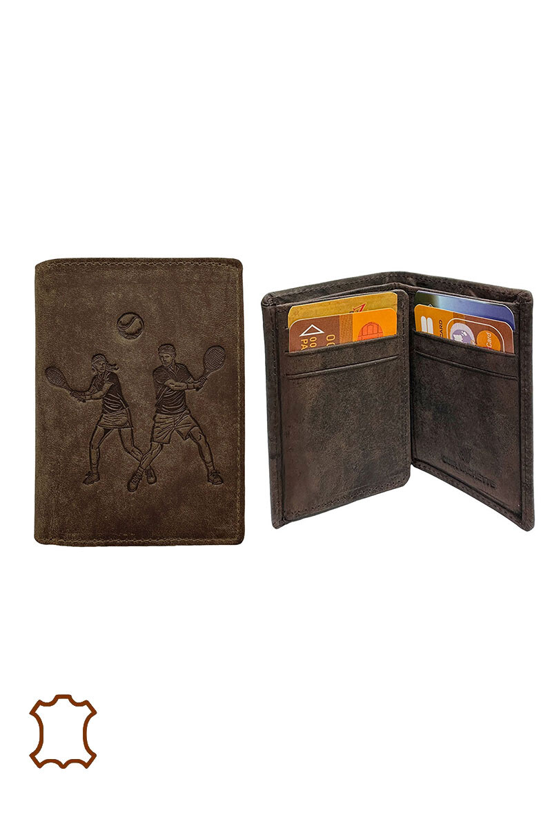 Grossista Maromax - Porta carte in pelle lucida stile tennis