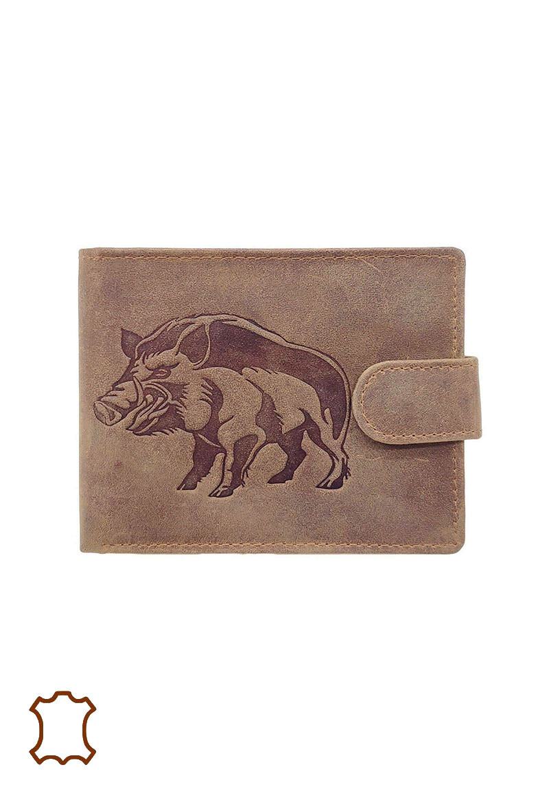 Großhändler Maromax - Sanglier Leder Brieftasche