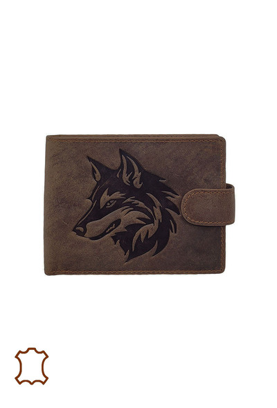 Grossiste Maromax - Porte-monnaie loup cuir gras Grossiste Maromax - Porte-monnaie loup cuir gras