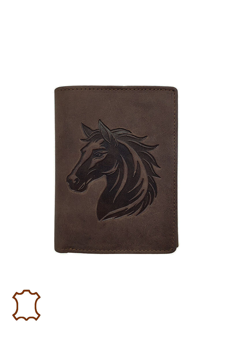 Mayorista Maromax - Billetera de caballo de cuero gras