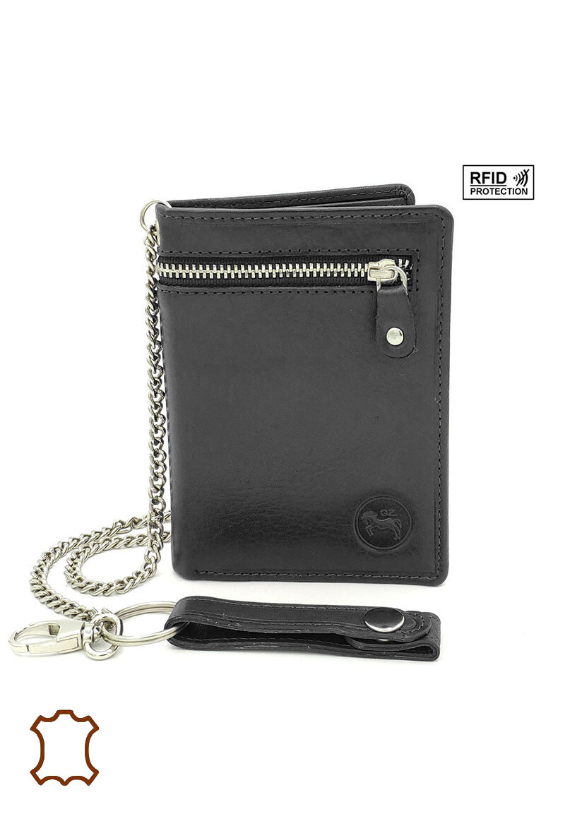 Großhändler Maromax - RFID-Lederkettenbrieftasche