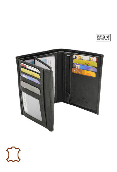 Grossiste Maromax - Portefeuille rfid cuir gras Grossiste Maromax - Portefeuille rfid cuir gras