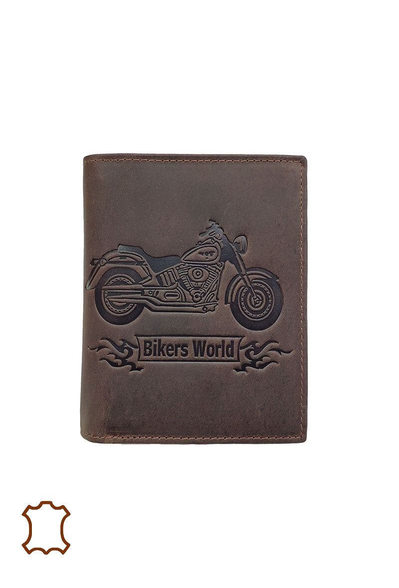 Mayorista Maromax - Oily leather motorcycle wallet