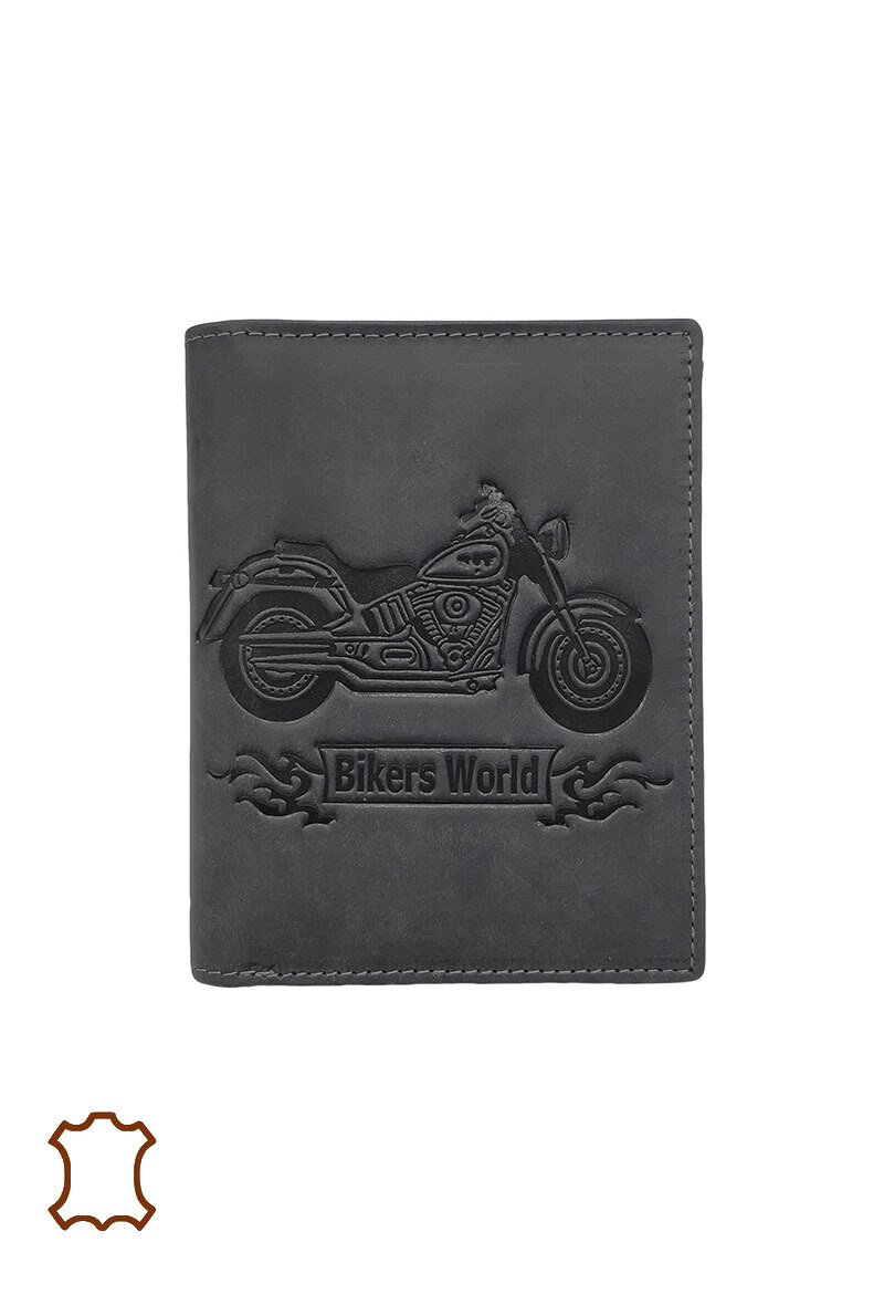 Großhändler Maromax - Fettiges Leder Motorrad Brieftasche