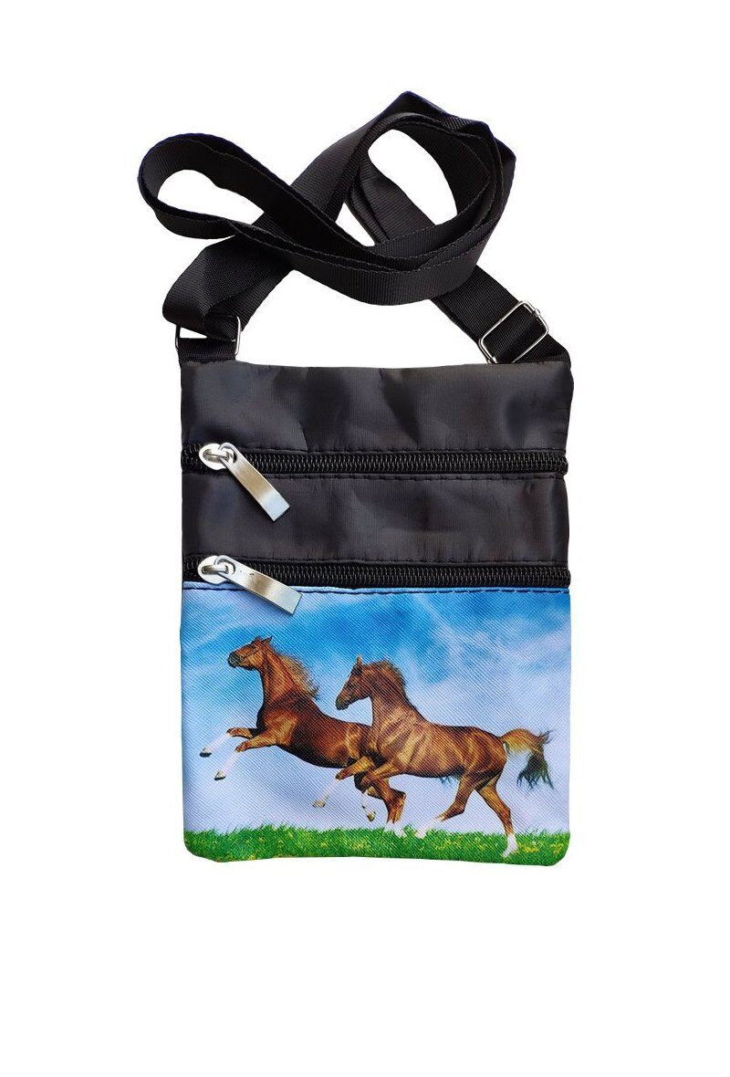 Mayorista Maromax - Bolso plano de lona con motivo de caballo